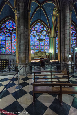 The choir level near the Apse