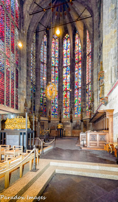 The altar area of Charlemagnes Cathedral