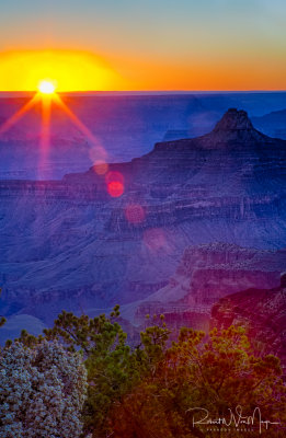 Sunrise from the North Rim Lodge