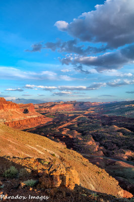 Capitol Reef Sunset from The Chimney Rock Trail