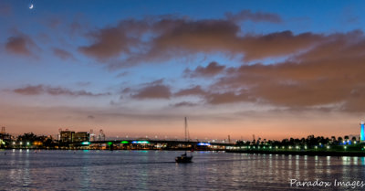 Sunset at Long Beach Harbor