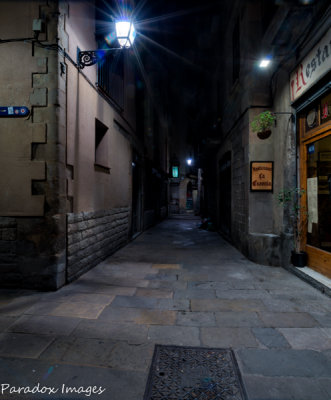 Gothic Quarter Night street