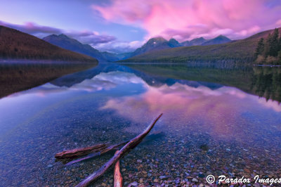 Bowman Lake Afterglow
