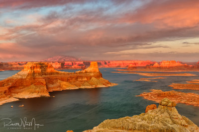 Another view of the sunset from Alstrom Point
