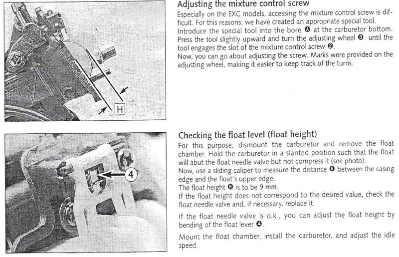 FCR1 Float Level Setting