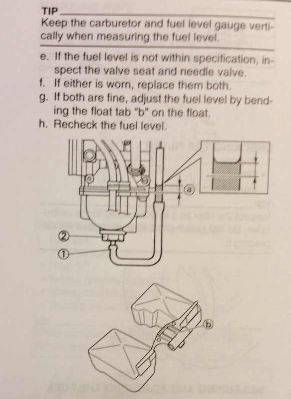 Mikuni TMX Fuel Level Adjustment