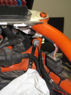 KTM 990 JDJetting EFI- Tuner Ground Wire Installed