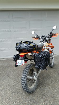 KTM 500 with Soft Bags