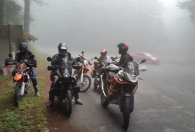 Olympic Peninsula Adventure Ride- Fog at Hurricane Ridge, Day 2, No Views Here