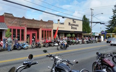 VME Isle of Vashon Ride 2015- Main Street Vashon