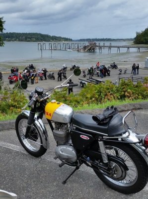 VME Isle of Vashon Ride 2015 with '68 BSA 441 Victor