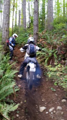 Climbing out of Kirkland Ravine