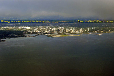 2013 - aerial photo of eastern St. Petersburg and downtown St. Petersburg, aerial stock photo #0809