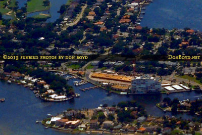 2013 - the entrance channel to Smacks Bayou and Snell Isle in the background aerial stock photo #1930C