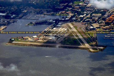 2013 - St. Petersburg's historic Albert Whitted Airport landscape aerial stock photo #1933