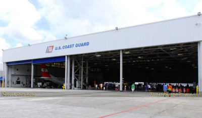 The fixed-wing aircraft hangar at Coast Guard Air Station Miami