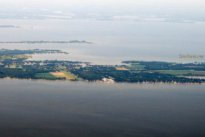 2014 - aerial view of the Kentmorr Restaurant and Crab House on Kent Island, Maryland landscape aerial stock photo #5574
