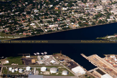 2014 - aerial photo of Davis Island, Seddon Channel (top) and Sparkman Channel (right) landscape stock photo #6125