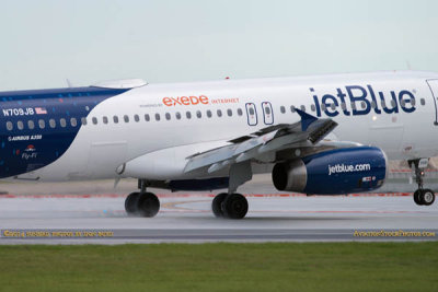 2014 - first flight landing on FLL's new runway 10-right (JetBlue A320-232 N709JB)