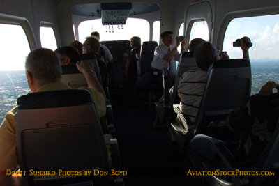 2011 - heading east over Hollywood onboard Airship Ventures Zeppelin NT N704LZ Eureka aviation stock photo #7663