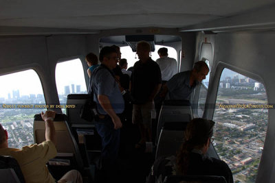 2011 - passengers in the gondola of Air Ventures Zeppelin NT N704LZ Eureka aerial landscape stock photo #7676