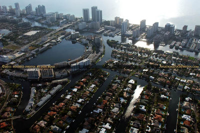 2011 - view of Hallandale from Airship Ventures Zeppelin NT N704LZ Eureka aerial landscape photo #7681