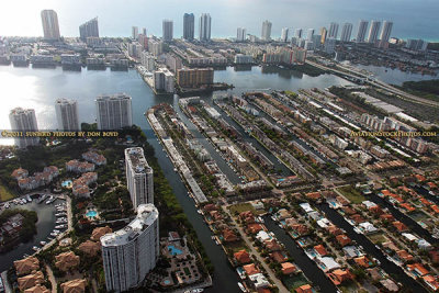 2011 - Eastern Shores (right foreground) and Sunny Isles Beach (background) aerial landscape photo #7688