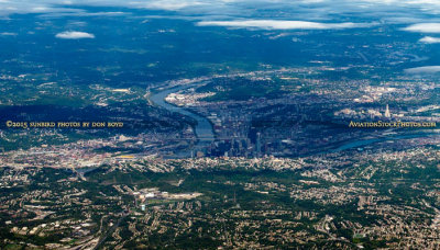 2015 - aerial stock photo of Pittsburgh, Pennsylvania #1565
