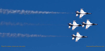 2016 - Air Force Thunderbirds at practice show over the Air Force Academy military aviation stock photo #4757