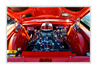 Engine Compartment of 1959 Chevrolet