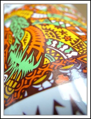 Brightly coloured object