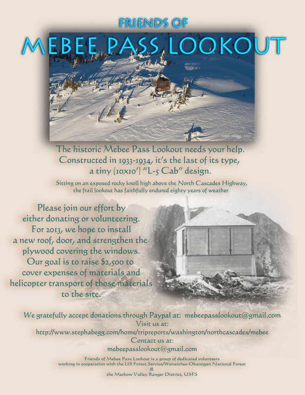 <br>Friends of Mebee Pass Lookout Flyer