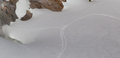 Wilderness Snowmobile Incursion Detail, Sherman Crater (MtBaker_050613-29-1.jpg)