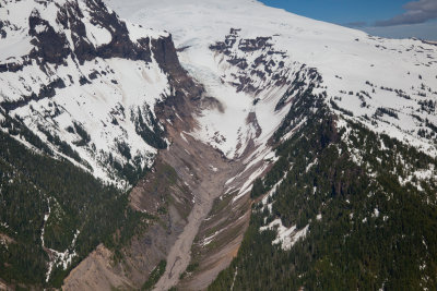 Deming Glacier Debris Flow Avalanche
