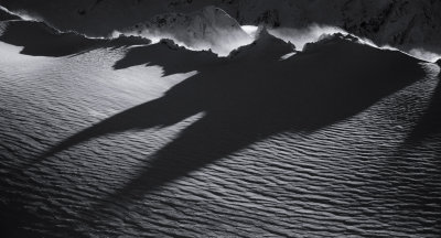 Neve Glacier:  Shadows & Blowing Snow(Snowfield_122413_064-1.jpg)