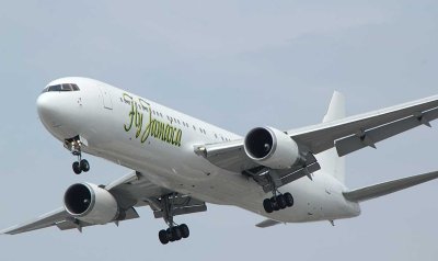 FlyJamaica B-767-300 turning towards JFK Runway 13L