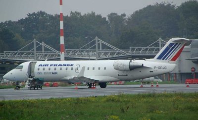 Britair CRJ in Air France color at DUS