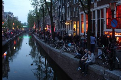 Canal in the red light district