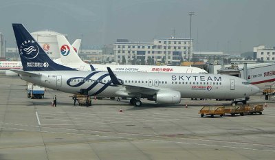 B-1981 promotes China Eastern's membership in the Sky Team alliance