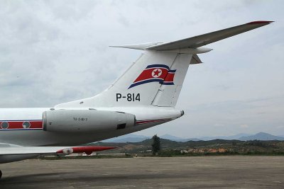 Tail view of the Tu-134, 1