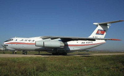 IL-76, the giant cargo transport of Air Koryo