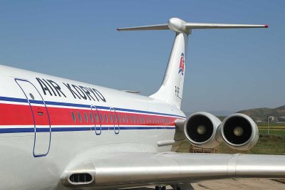 The starboard engines of Air Koryo IL-62
