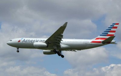 US Airways A-330, now in new owner AA's livery.