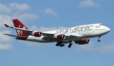 Virgin Atlantic's latest livery on its 747-400