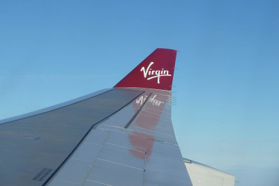Flew to London overnight July 27th on Virgin Atlantic - the baby express! (Little sleep!)