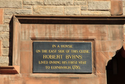 Of course, there are lots of things in Edinburgh to interest readers/writers - here's Robert Burns' house. 