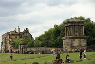I was not the only person atop Calton Hill!