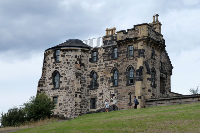 I walked up to Calton Hill while Howard read a book below.  Here's the Observatory