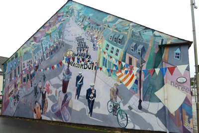One of many murals in Invergordon
