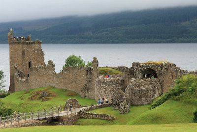 We rented a car & drove to Urquhart Castle on Loch Ness near village of Drumnadrochit